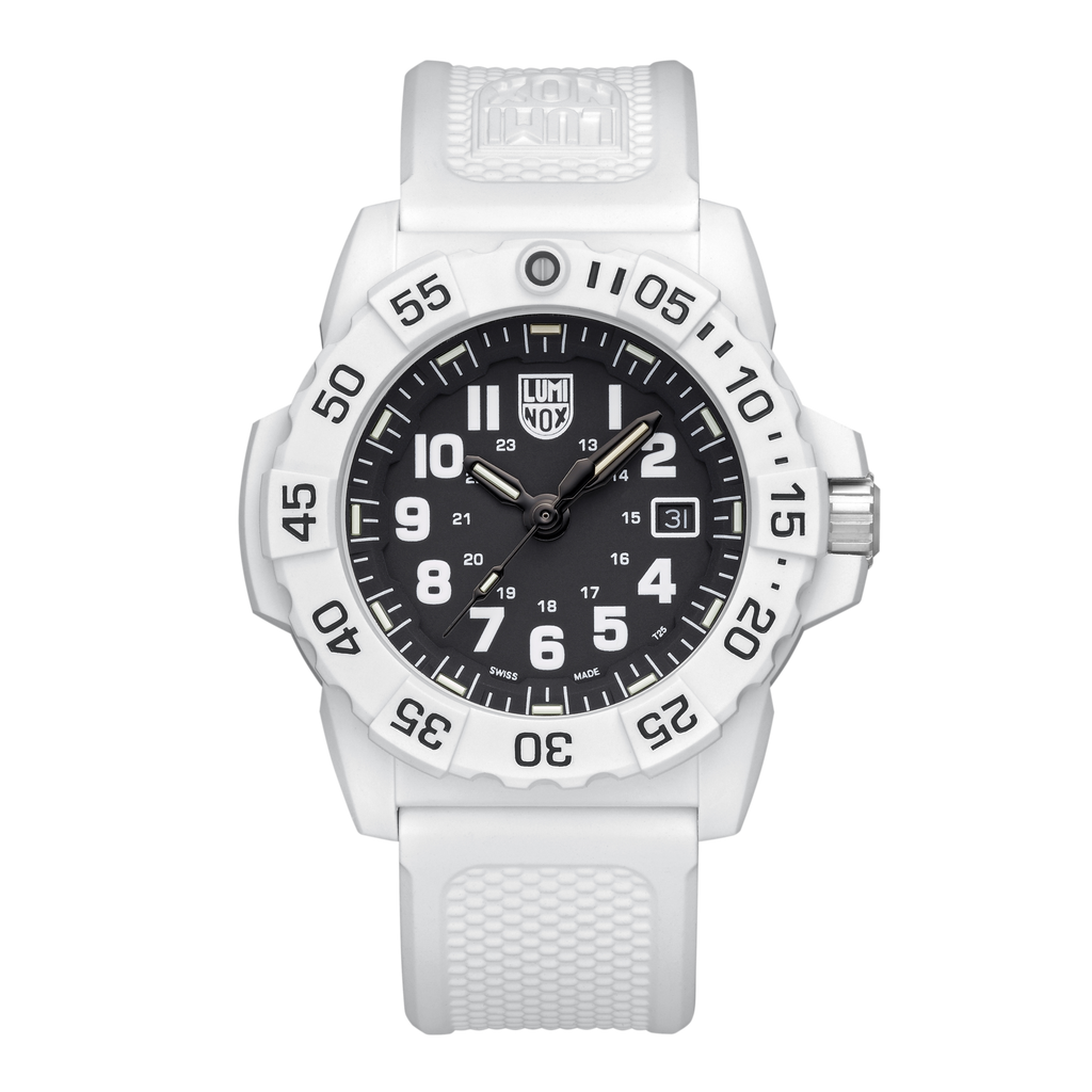 美品 LUMINOX WHITEOUT Navy Seals Luminox NAVY SEAL Arctic Whiteout 45mm Watch - XS.3507.WB