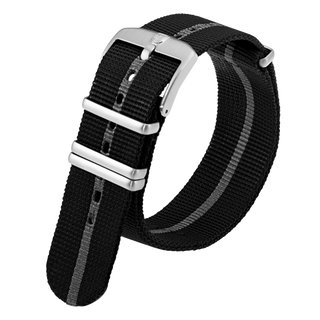 Luminox Webbing NATO style Watch Band - Black / Grey 23 mm Strap | Luminox  Australia