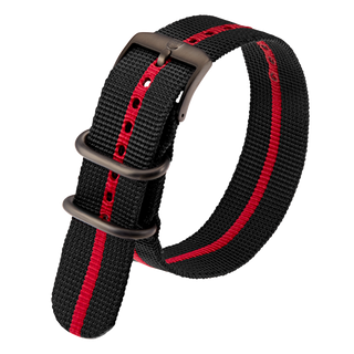 Luminox Webbing NATO style Watch Band - Black / Red 23 mm Strap | Luminox  Australia