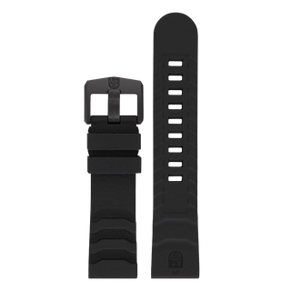 Luminox Navy Seal 3600 Rubber Watch Strap - Black 24mm