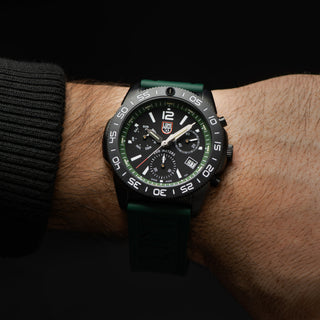 Pacific Diver Chronograph, 3140 Series Green 44mm Watch - XS.3147