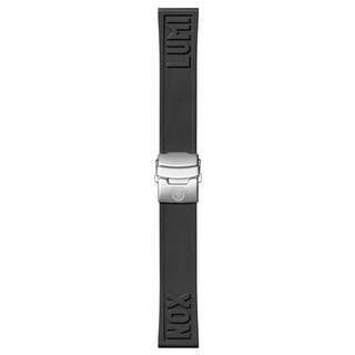 FPX.2406.21Q.K Luminox Genuine Rubber Strap - Black 24mm