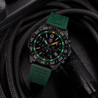 Pacific Diver Chronograph, 3140 Series Green 44mm Watch - XS.3147