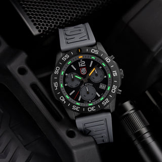 Pacific Diver Chronograph, 3140 Series Grey 44mm Watch - XS.3148