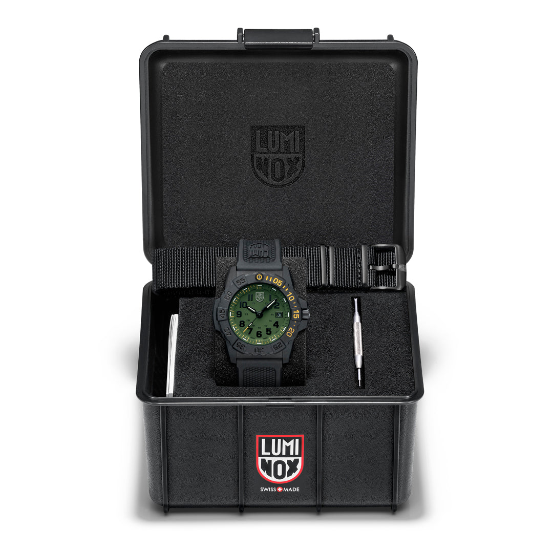Navy SEAL Foundation 3500 Series Green Face Watch Set