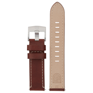 Luminox Atacame Genuine Leather Watch Strap - Beige 22mm