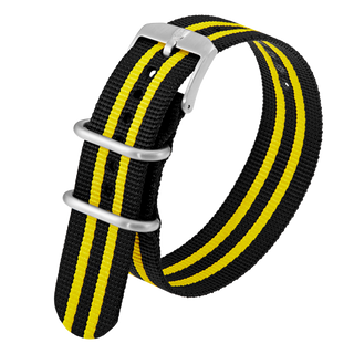 Luminox Webbing NATO style Watch Band - Black / Yellow 23 mm Strap | Luminox  Australia