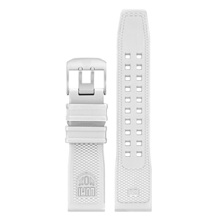Luminox Navy Seal Rubber Watch Strap - White 24mm