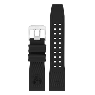 Luminox Navy Seal Rubber Watch Strap - Black 24mm
