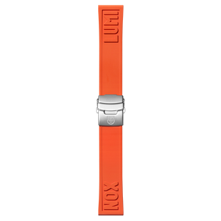 Luminox Genuine Rubber Strap - Orange 24mm