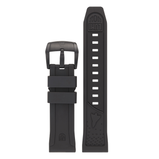 Luminox SXC Rubber Watch Strap - Black 24mm
